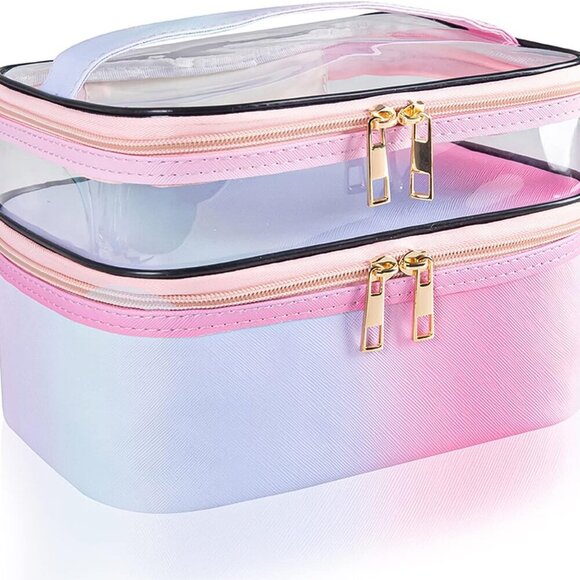 Travel Makeup Bag Cosmetic Bag Makeup Bags for Women Cosmetics Cases Portable Wa - Picture 1 of 5